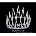 Krone geformte Dekoration Kristall Krone und Tiara Tiara Hochzeit Braut Kamm Tiara Kristall Kronen Tiaras für die Hochzeit